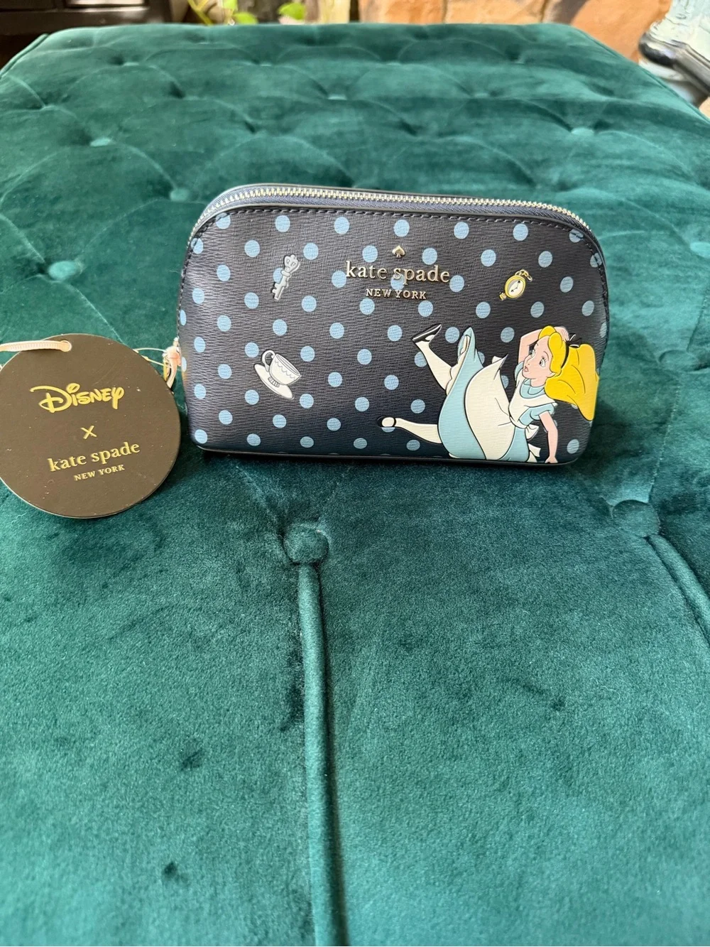 Disney x Kate Spade Alice in Wonderland Cosmetic Pouch